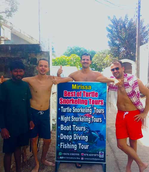 Happy customer in Best of Snorkeling Tours in Mirissa 